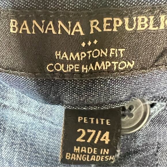 Banana Republic Hampton fit denim cropped straight leg jeans size 4 B171 - Picture 2 of 4